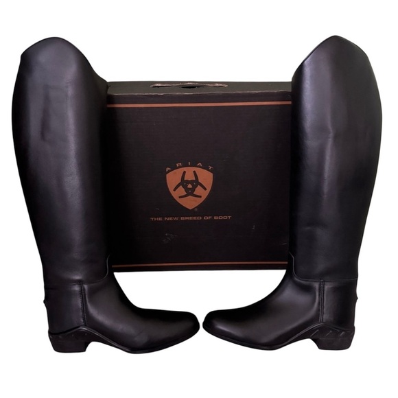 Ariat Shoes - ARIAT Black Leather Boots Sz 8 WIDE Medalist Performance Dress Equestrian Riding